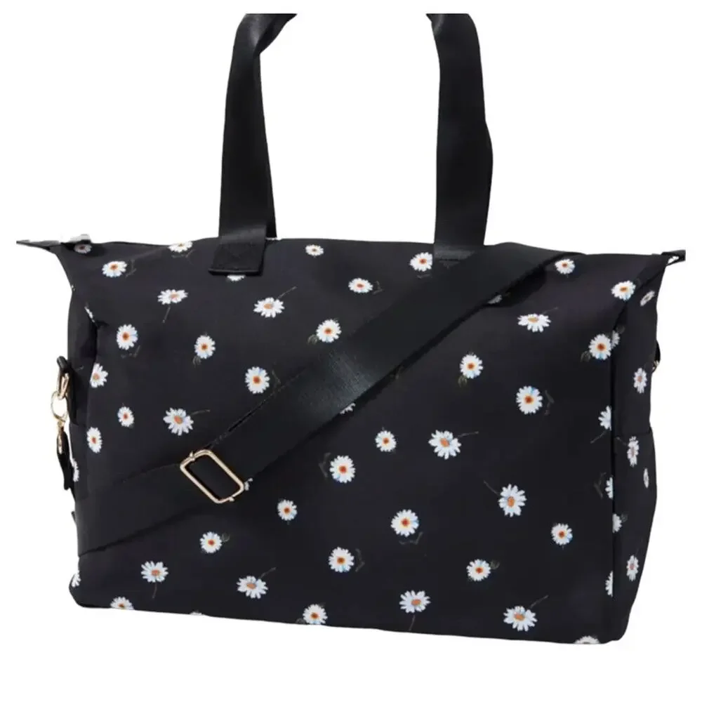 Alice + Olivia Daisy Print Duffel Bag & Bucket Hat Bundle New - Picture 2 of 6
